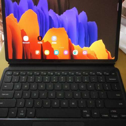 Galaxy Tab S7+ 8+256 連原裝keyboard + 普通皮套