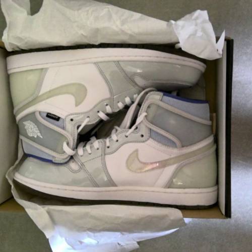 NIKE Air Jordan 1 HI zoom air 
喬丹 1 復古高筒 Zoom 白色疾速藍配色