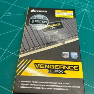 全新Felton 行貨Corsair vengeance Lpx DDR4 3200MHZ 32GB (16x 2)
