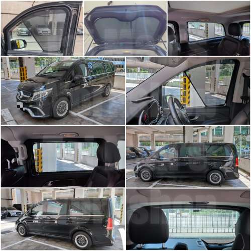 Benz EQV V250 V260 全車磁石濾光窗網太陽擋