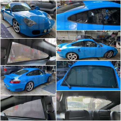 Porsche 991 997 996 濾光窗網太陽擋