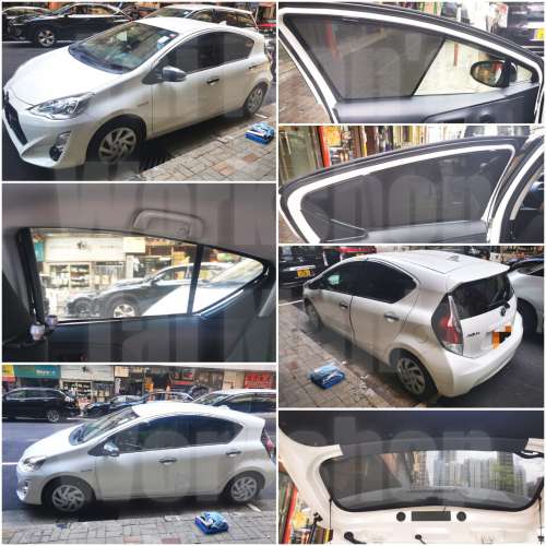Aqua PriusC 全車磁石濾光窗網太陽擋
