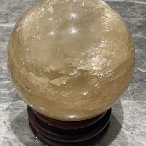 頂級 巨型 黃水晶 - 24.9lbs - (11.29kg) - 圓周 628mm 直徑200mm 水晶球