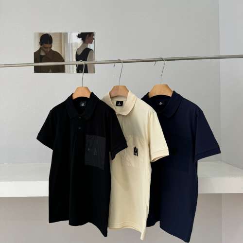 Mackage 色彩意趣系列男女同款口袋拉鍊短袖polo衫！