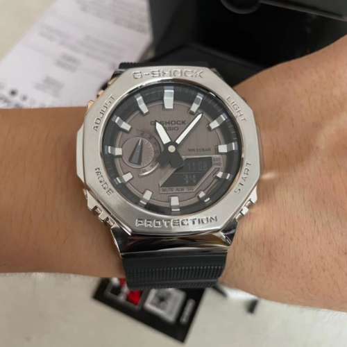 卡西歐農家橡樹ga2100鋼殼手錶