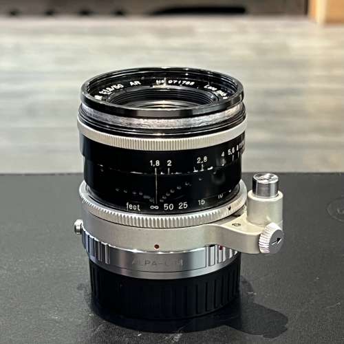 Alpa Kern Macro Switar 50mm f1.8 with coupling adapter to M