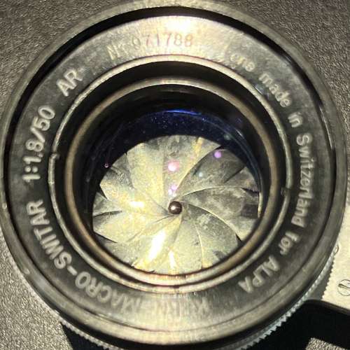 Alpa Kern Macro Switar 50mm f1.8 with coupling adapter to M