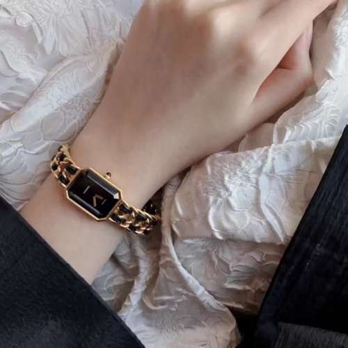 小香方糖錶黑色石英錶