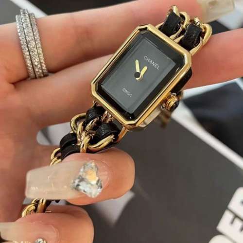 小香方糖錶黑色石英錶