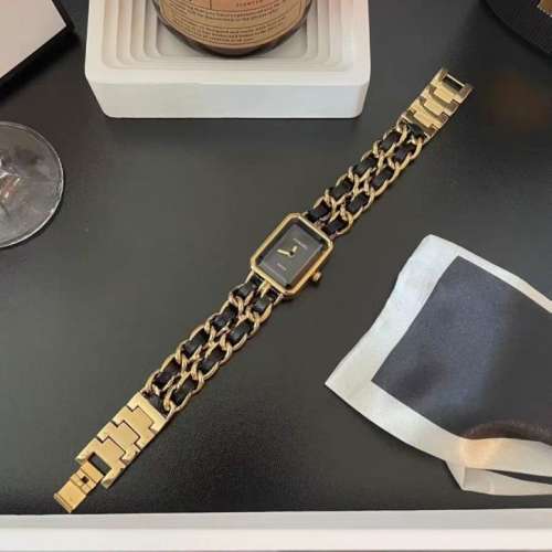 小香方糖錶黑色石英錶