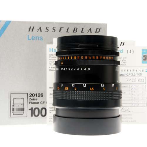 Hasselblad Carl Zeiss Planar 100mm f/3.5 T* Lens #2822