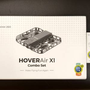 九成新Hoverair X1迷你航拍機combo set+額外電池！