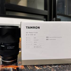 Tamron 28-75 F2.8 G2  二代 for sony