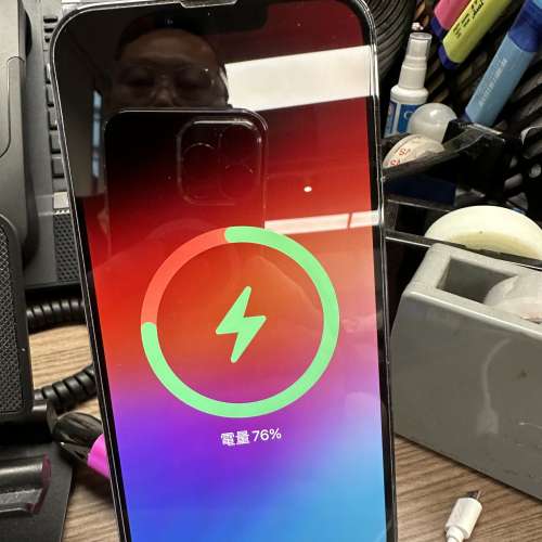 90%新 港行iPhone 13 pro max 256天峰藍色 ，電池健康度85%