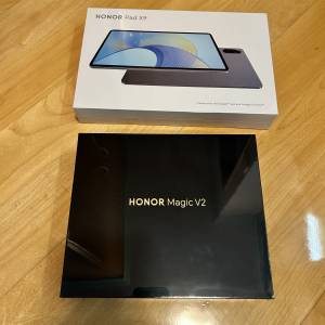 全新未開封Honor Magic V2 16G/512GB, + Pad X9 Lte 平板