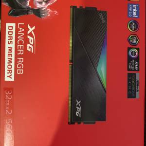 ADATA XPG Lancer RGB DDR5 5600MHz 64GB (2 x 32GB) Black 黑色