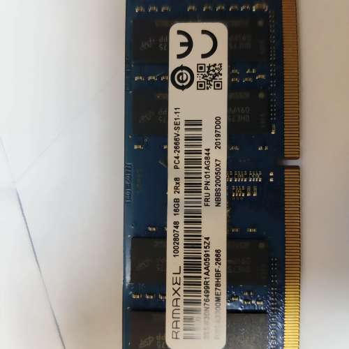 Ramaxel 16g sodimm ddr4 2666