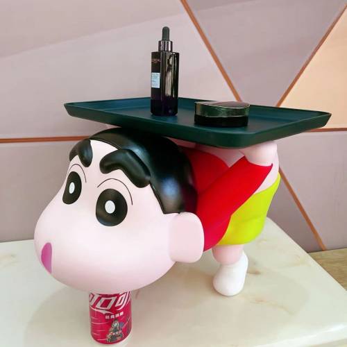 蠟筆小新屁股電話座可放盤