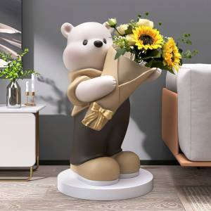 熊熊插花瓶80×40 cm