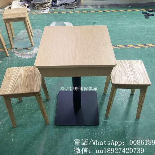 實木凳仔，餐廳細枱細凳，木紋方形椅凳，防火板桌子，抽屜儲物餐桌，餐檯定制，單人...