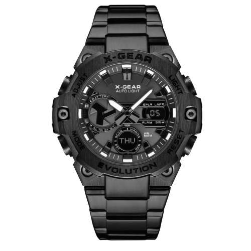 鋼鐵之芯四代光動能雙機芯自動對時多功能運動腕表B400