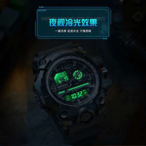 鋼鐵の心多功能機械手表電子手表