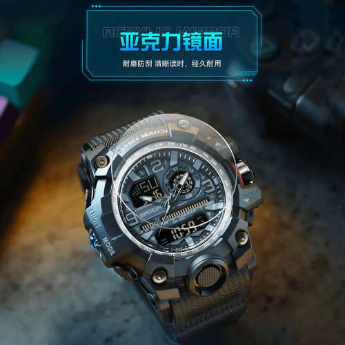 鋼鐵の心多功能機械手表電子手表