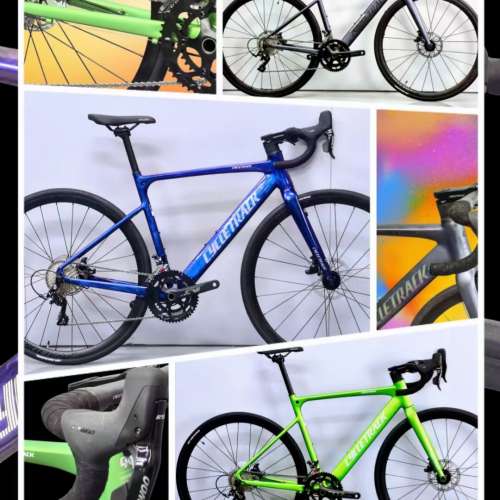 2023 CYCLETRACK SPACE 藍圖18速鋁合金碟剎公路車 送水架前後蛙燈