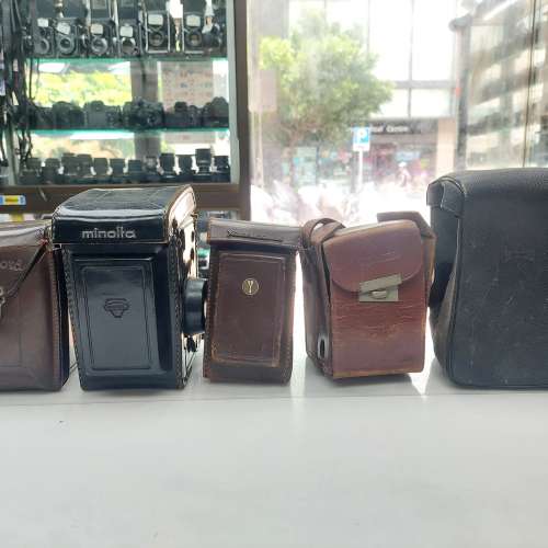 相機，鏡頭皮套 雙鏡機皮套 $50×1