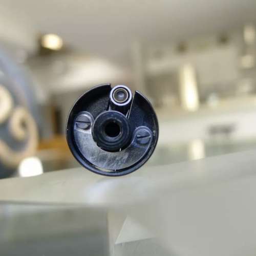 Leica M4 black paint rewind knob . Original black paint.