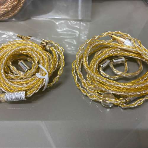 net audio (耳機線:清泉)[清貨價]鑑聽/人聲風格,8絞200芯金銀混編耳機升級線MMCX/0...
