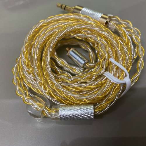 net audio (耳機線:清泉)[清貨價]鑑聽/人聲風格,8絞200芯金銀混編耳機升級線MMCX/0...