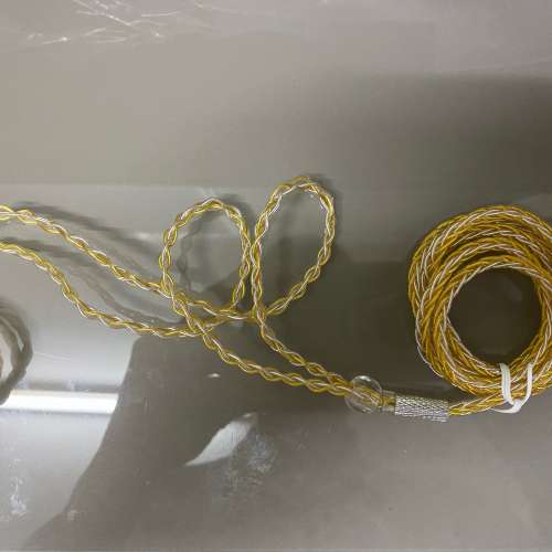 net audio (耳機線:清泉)[清貨價]鑑聽/人聲風格,8絞200芯金銀混編耳機升級線MMCX/0...