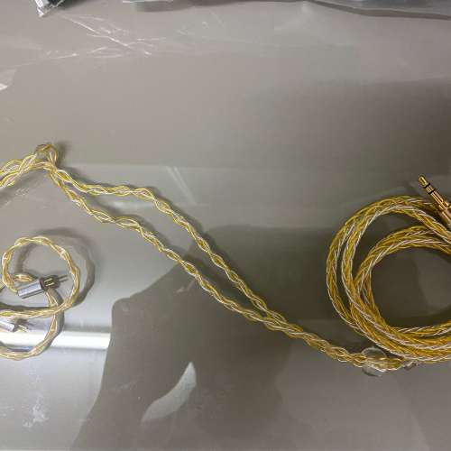 net audio (耳機線:清泉)[清貨價]鑑聽/人聲風格,8絞200芯金銀混編耳機升級線MMCX/0...