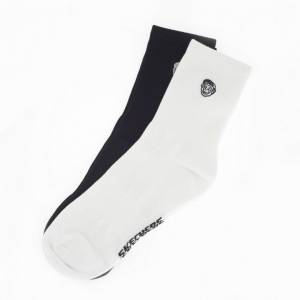 SKECHERS - FASHION 男女同款中筒襪 (2對裝)