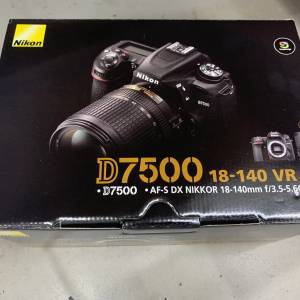 全新水貨Nikon D7500 KIT (18-140）
