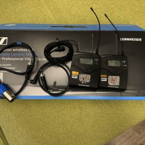 （專業級收音咪）2套SENNHEISER evolution wireless G4 portable lavalier mic set...
