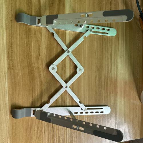 新款笔记本电脑散热器便携式合金支架降温风扇可拆卸