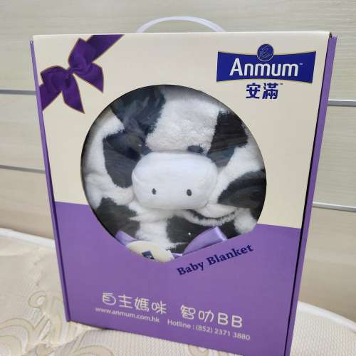 全新安滿牛牛嬰兒毛氈BB被