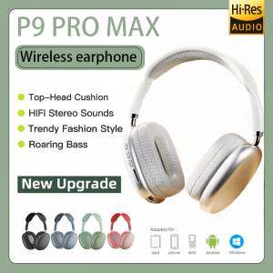 P9 promax 頭戴式無線藍牙耳機,9成似airpods max,可以插卡