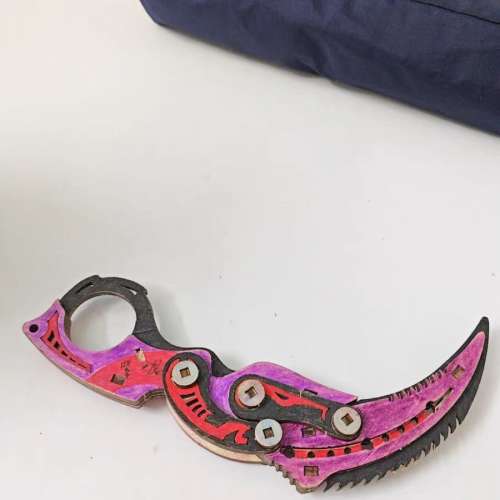 有趣創意木質拼裝軍工刀手工製作DIY刀