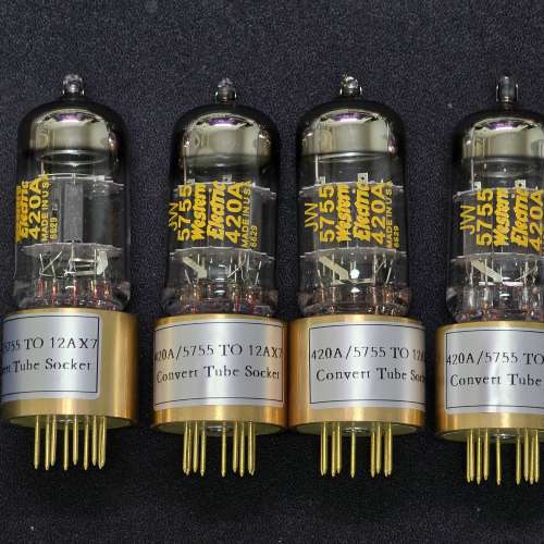 4支 西電420a 連5755轉12ax7 可直代ecc83
