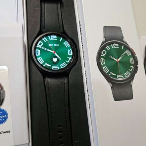 99%新 Samsung Galaxy Watch6 Classic 47mm (藍牙版)水貨 黑色全套 送韓國spigen保護...