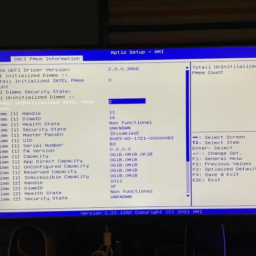 INTEL 傲騰內存 一代  NMA DCPMM 128GB DDR4 2666 OPTANE PERSISTENT MEMORY PMem ES
