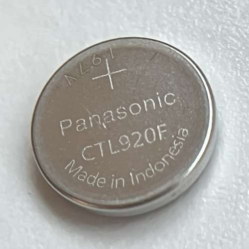 Panasonic 手錶充電池 CTL920 USED （ CASIO. SEIKO. CITIZEN )