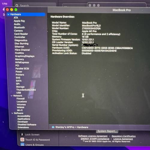 Macbook Pro M1 Pro （維修過)