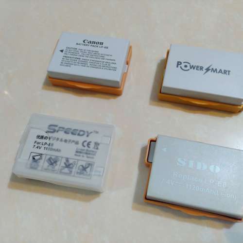二手新淨副廠(Speedy、Sido、Powersmart)LP-E8鋰電池