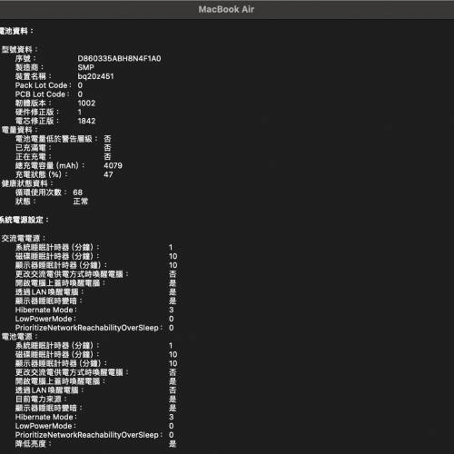 macbook air 2020 13” i5 256GB