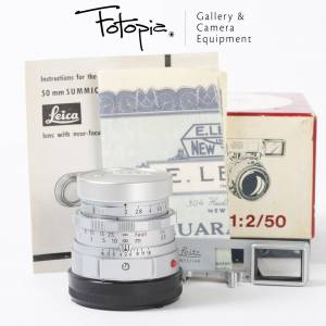 || Leica Summicron-M 50mm F2 - Silver / v2 / Dual Range with full packing ||