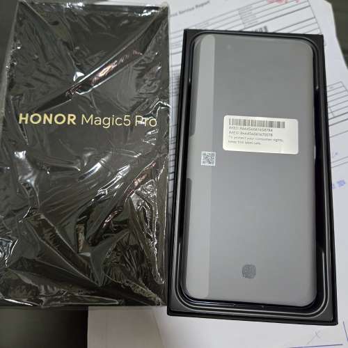 新機 榮耀Honor Magic5 Pro 512GB 紫色特別版(背面皮革) 有單據